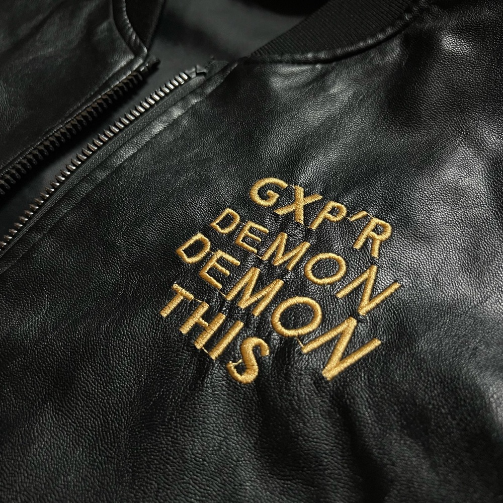 GXP 1999 Black Streetwear Demon Bomber Jacket, XL - Picture 3 of 6